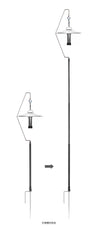 SHU WORKS Ultra Light Portable Camping Light Stand